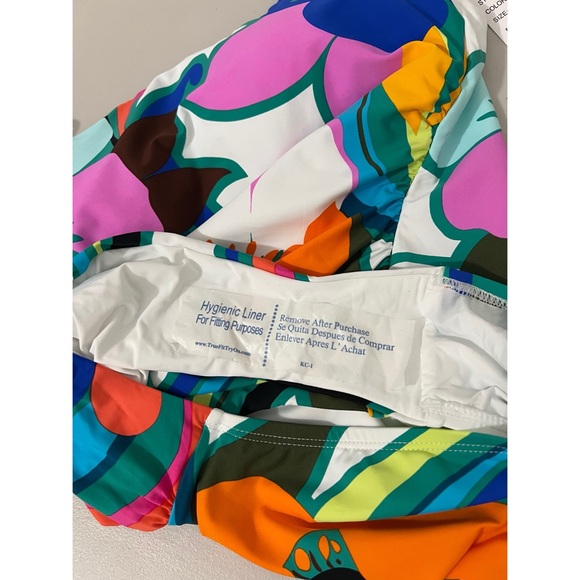 La Blanca Floral Multicolor Tummy Control One Piece Swimsuit Size 10 - Picture 6 of 9